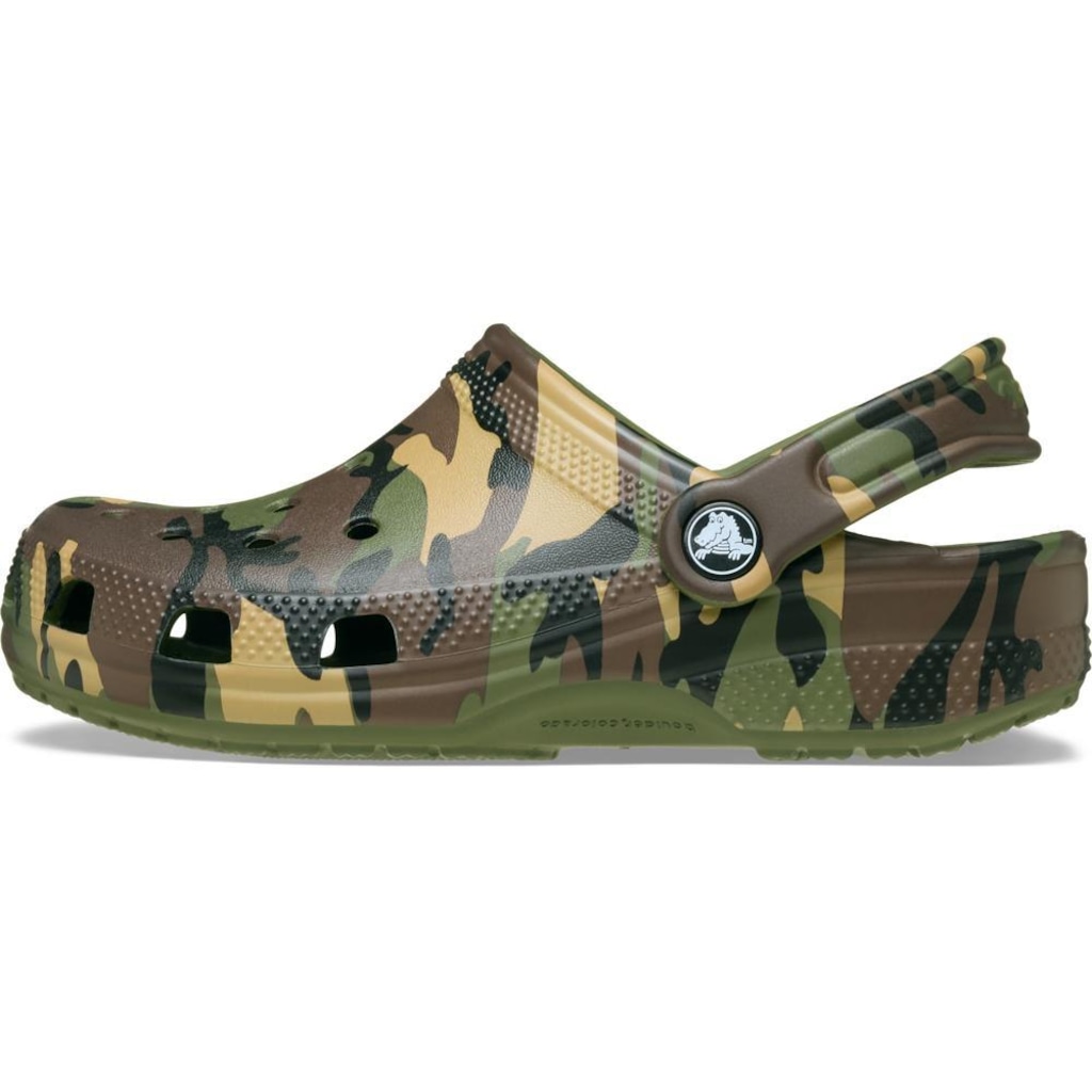 Imagem 3 do produto Sandália Crocs Classic Camouflage Clog K Army Infantil