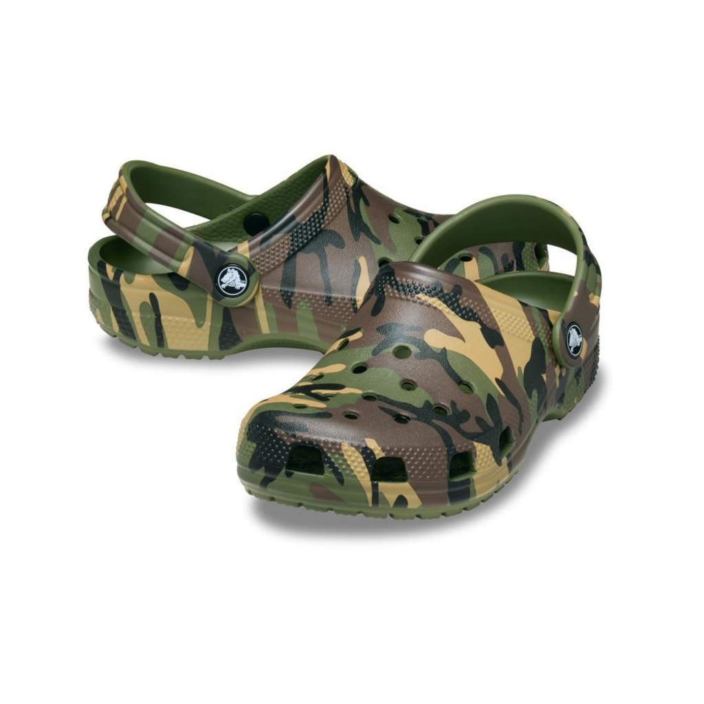 Imagem 4 do produto Sandália Crocs Classic Camouflage Clog K Army Infantil