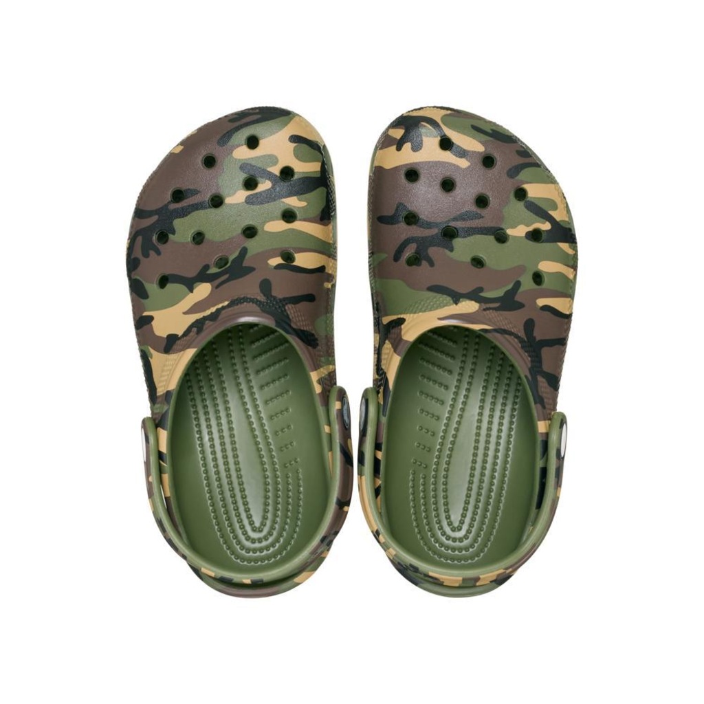 Imagem 5 do produto Sandália Crocs Classic Camouflage Clog K Army Infantil