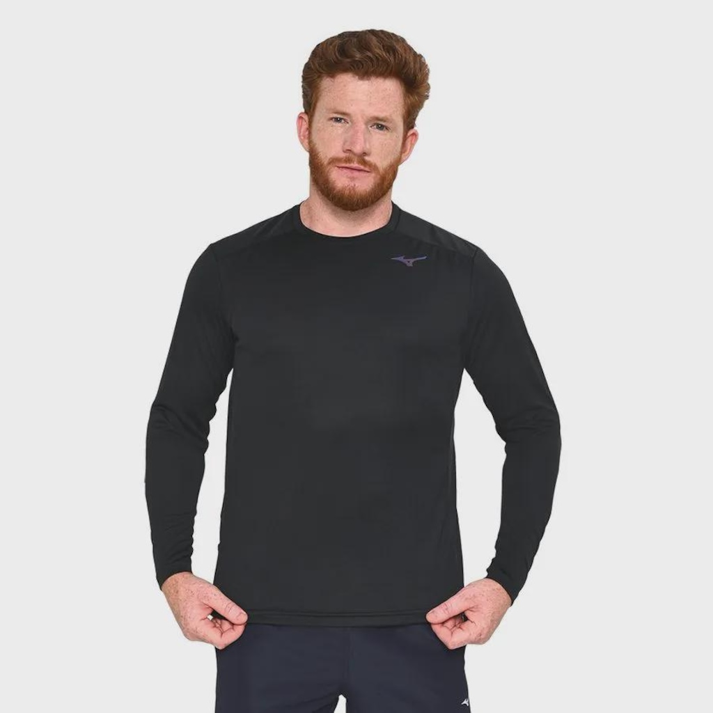 Imagem 2 do produto Camiseta ML Mizuno Two Loops 8 Tee Masculino