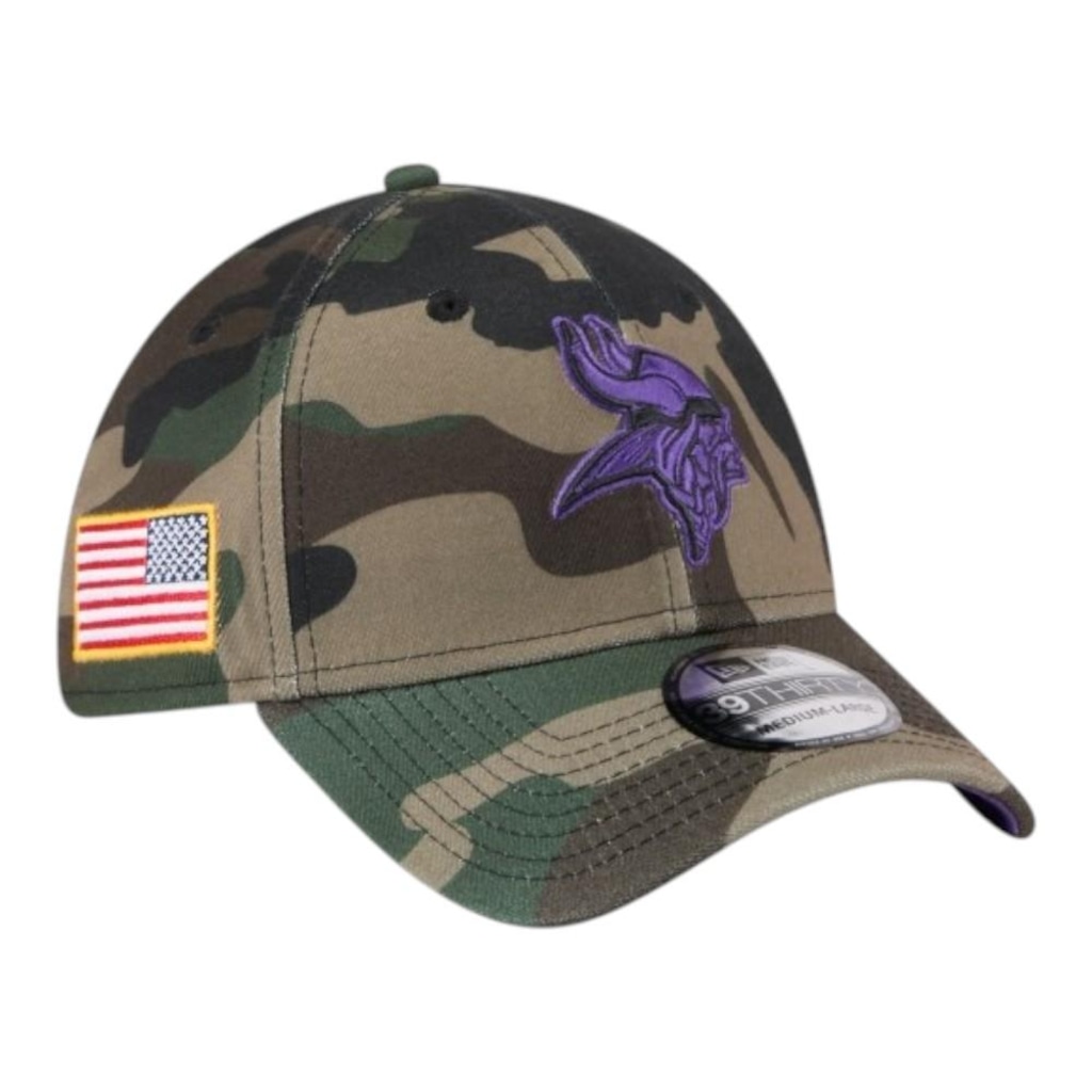Imagem 4 do produto Boné New Era 3930 Minnesota Vikings Salute Service 25 Masculino