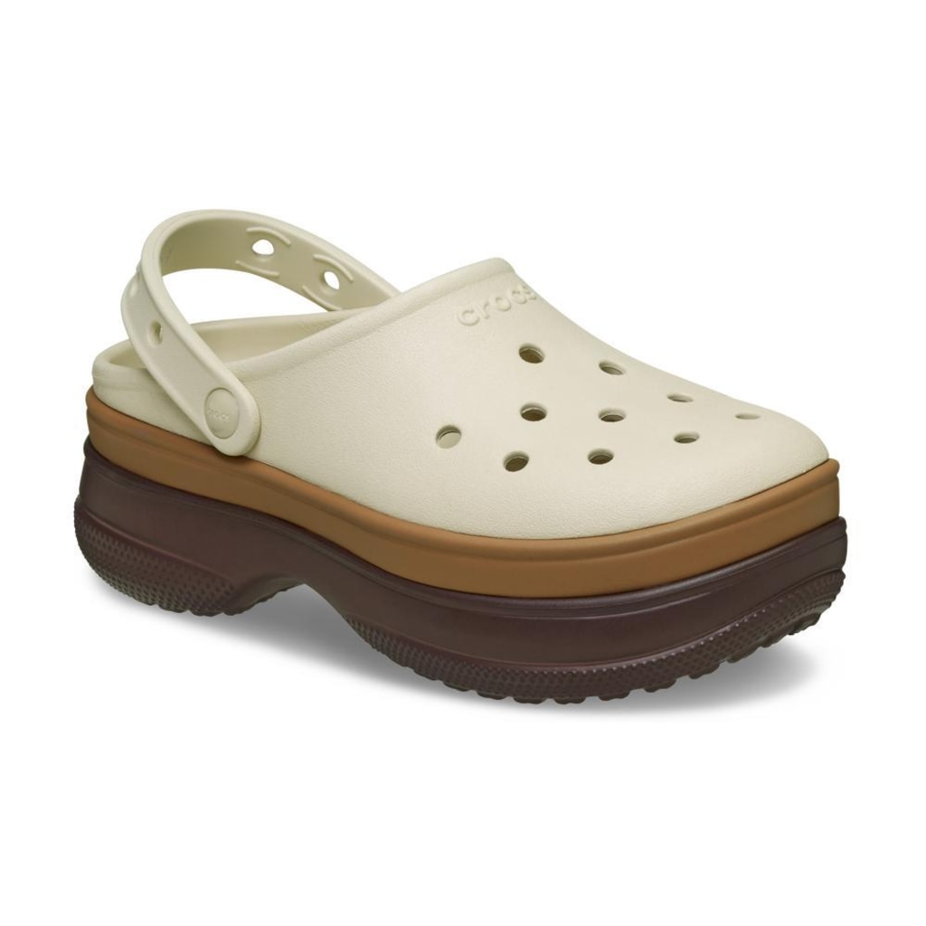 Imagem 2 do produto Sandália Crocs Classic Stacked Clog Mocha - Feminino