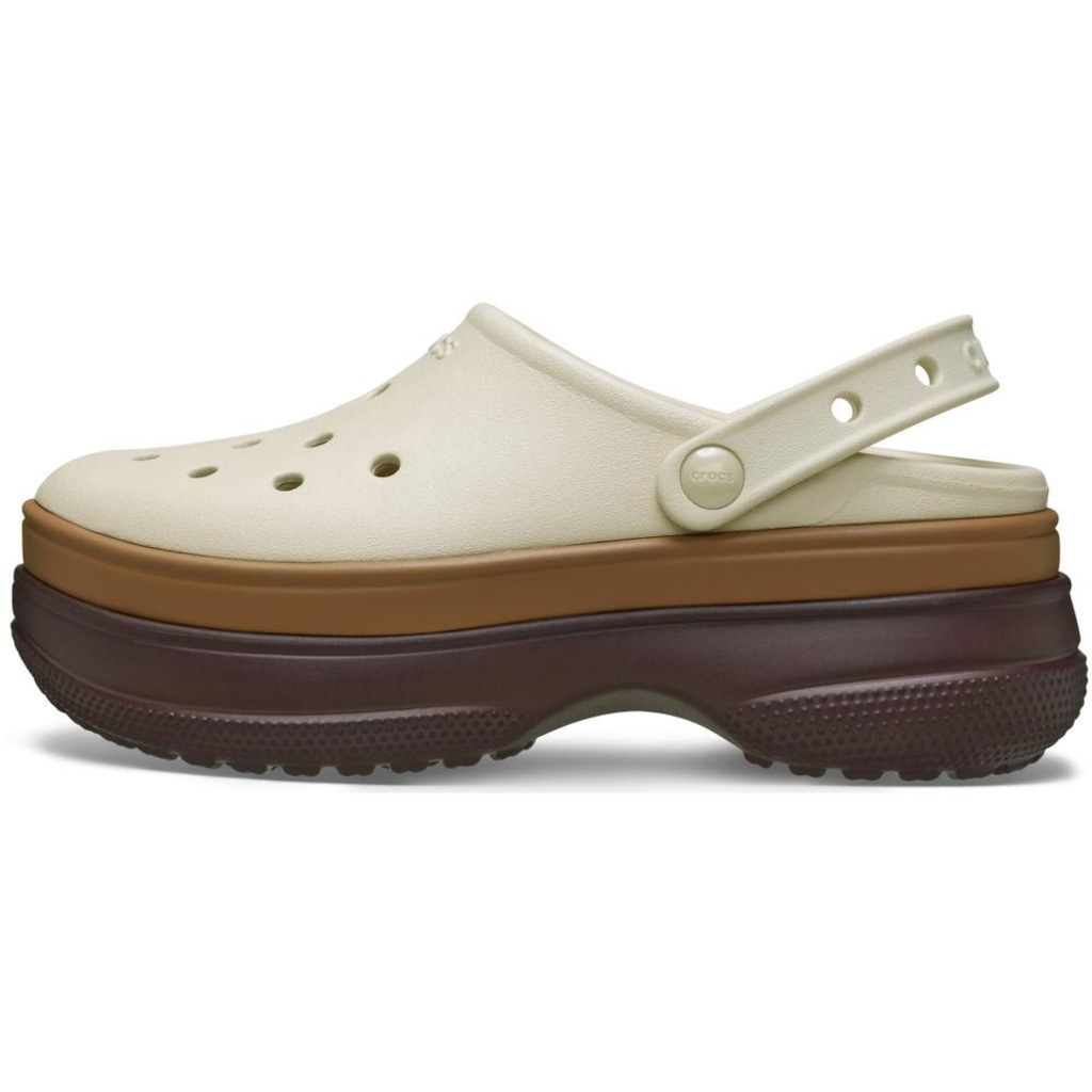 Imagem 3 do produto Sandália Crocs Classic Stacked Clog Mocha - Feminino