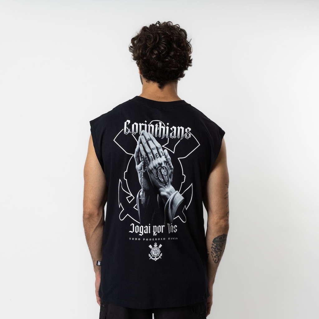 Imagem 3 do produto Camiseta Regata Do Corinthians Jogai Por Nós - Surf Center - Masculina