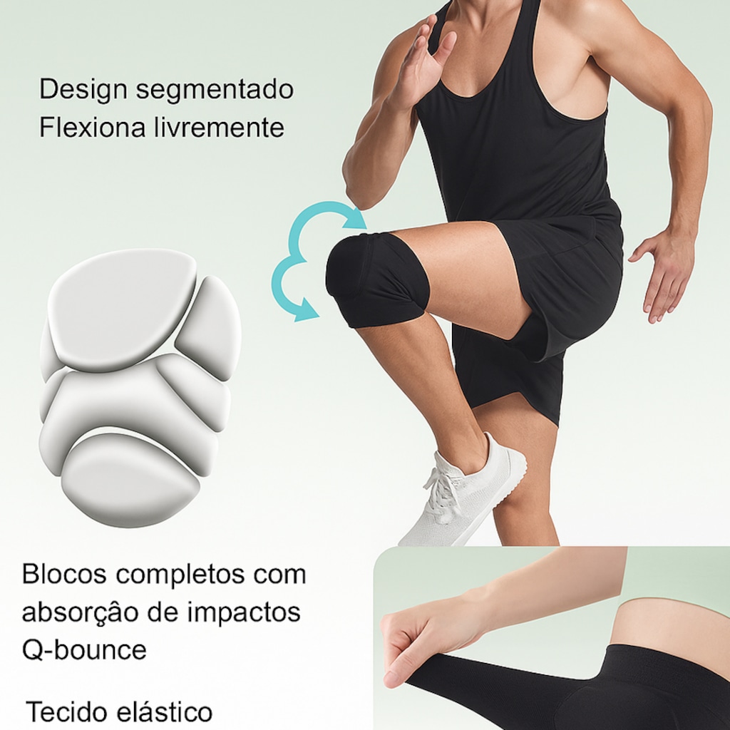 Imagem 3 do produto Joelheira Esportiva Gold Sports Aolokis Premium Pro - 1 Par