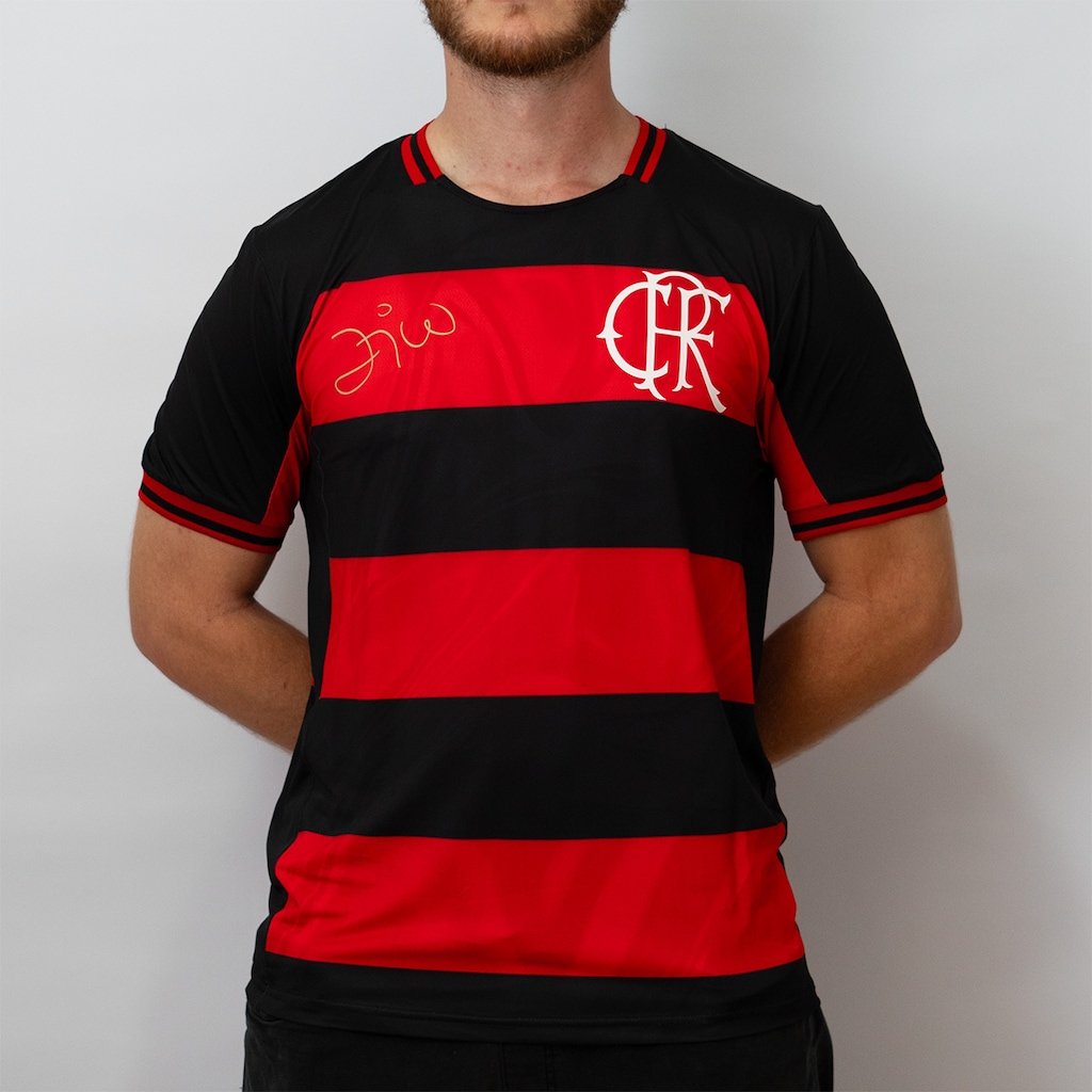 Imagem 3 do produto Camisa Do Flamengo Retrô Zico Bench Braziline - Masculino