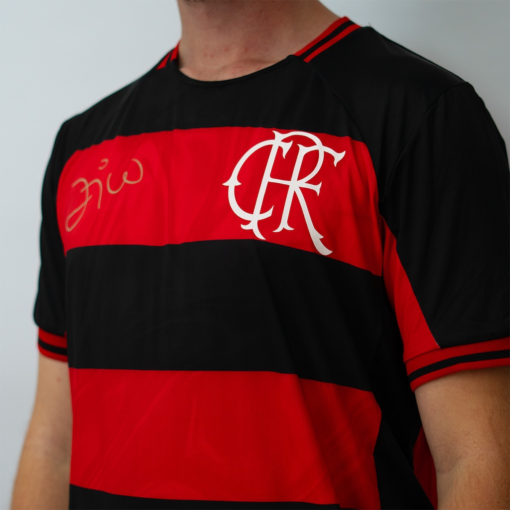 Imagem 4 do produto Camisa Do Flamengo Retrô Zico Bench Braziline - Masculino