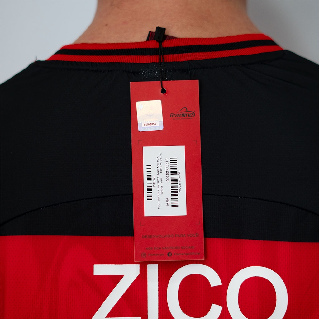 Imagem 5 do produto Camisa Do Flamengo Retrô Zico Bench Braziline - Masculino