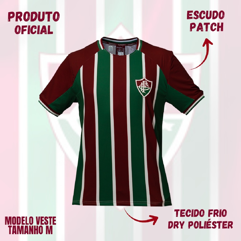 Imagem 2 do produto Camisa Do Fluminense Raglan Bench Braziline - Masculino