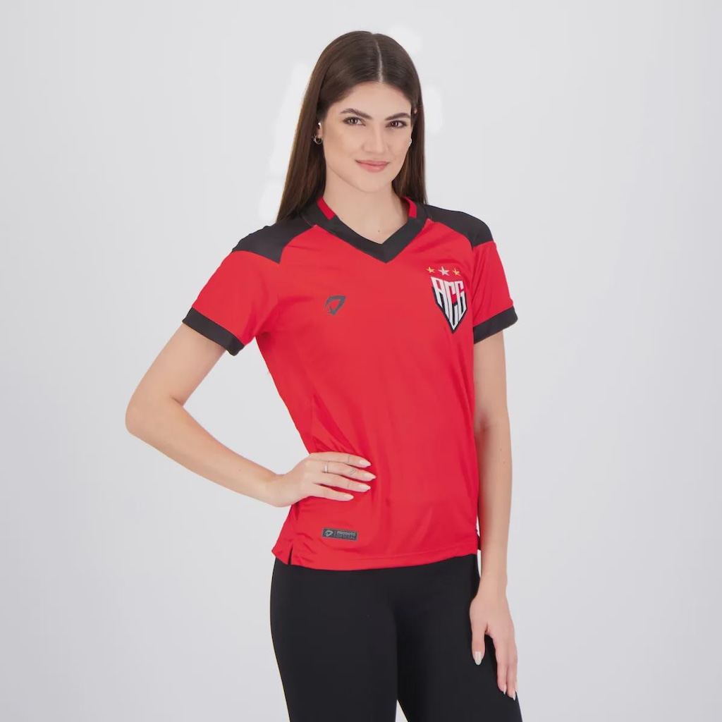 Imagem 2 do produto Camisa Do Atlético Goianiense Comissão 2024 Dragão Premium - FutFanatics - Feminina