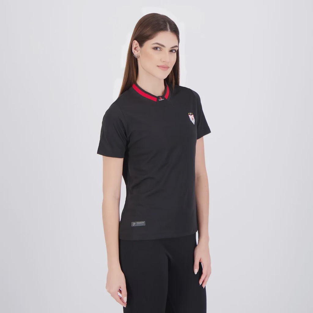 Imagem 2 do produto Camisa Do Atlético Goianiense Concentração 2024 Dragão Premium - FutFanatics - Feminina