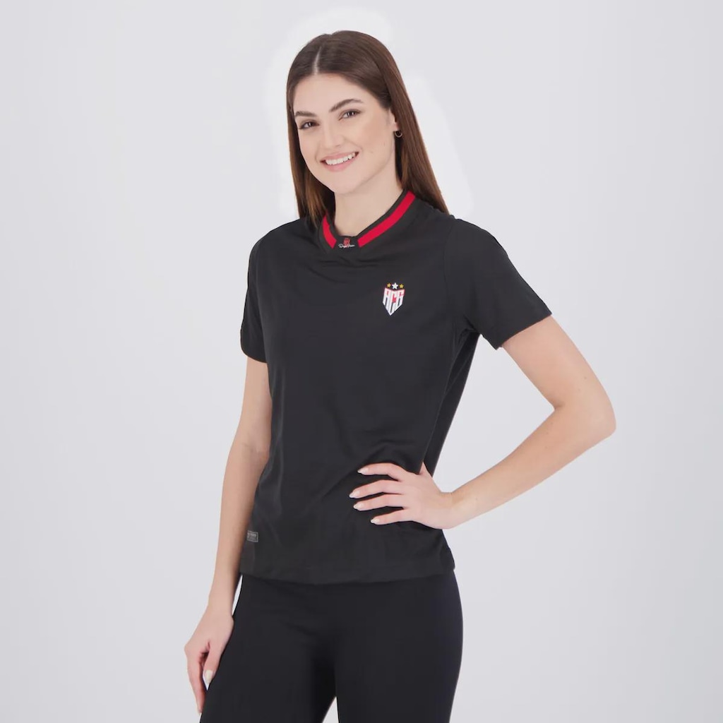 Imagem 3 do produto Camisa Do Atlético Goianiense Concentração 2024 Dragão Premium - FutFanatics - Feminina