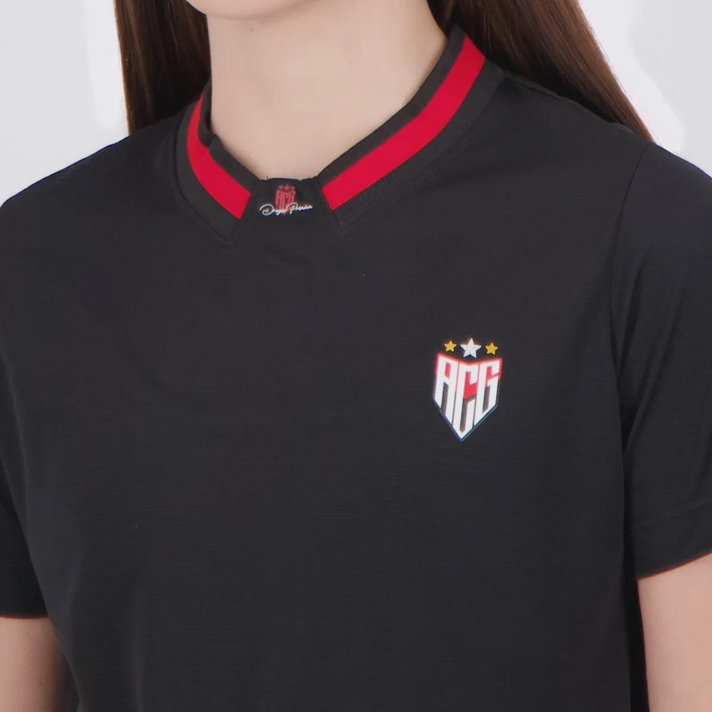 Imagem 5 do produto Camisa Do Atlético Goianiense Concentração 2024 Dragão Premium - FutFanatics - Feminina