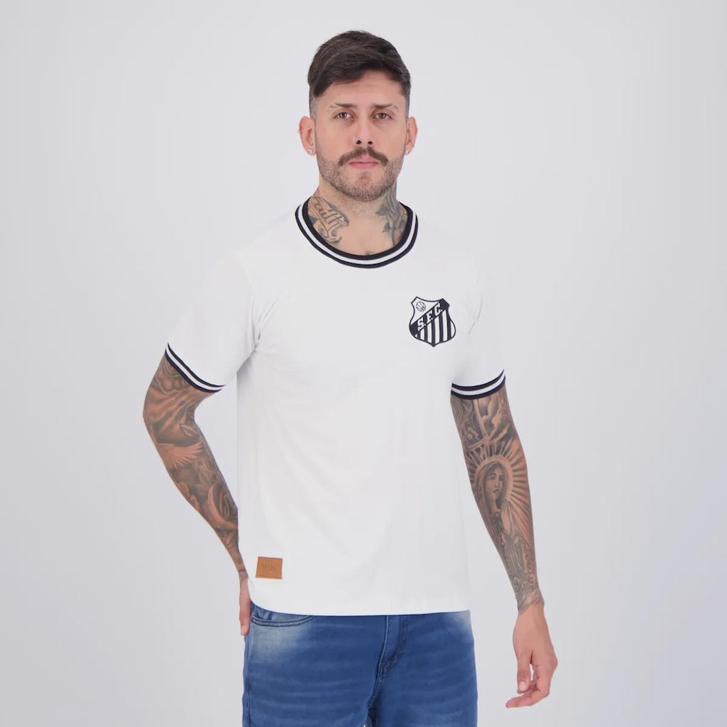 Imagem 2 do produto Camisa Do Santos Retrô Vintage - FutFanatics - Masculina