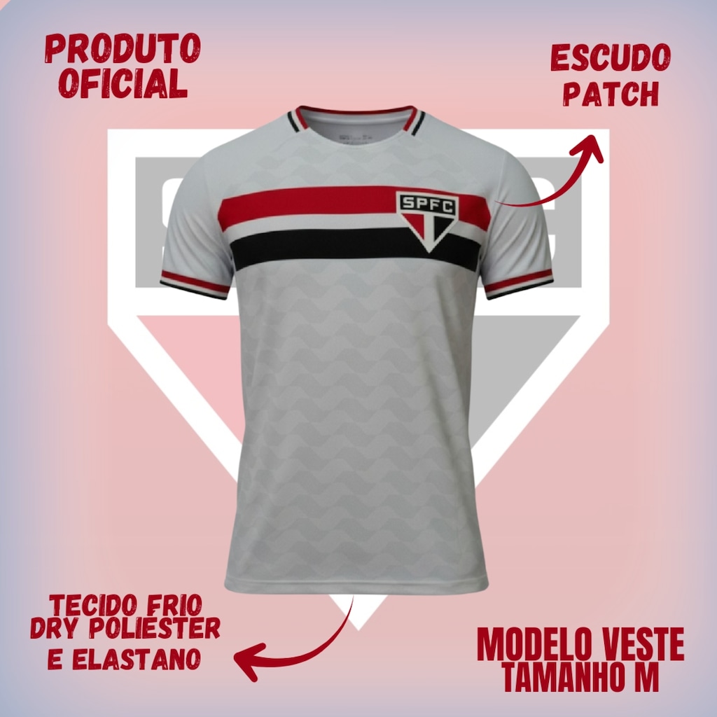 Imagem 2 do produto Camisa do São Paulo Raglan Bench Braziline - Masculina