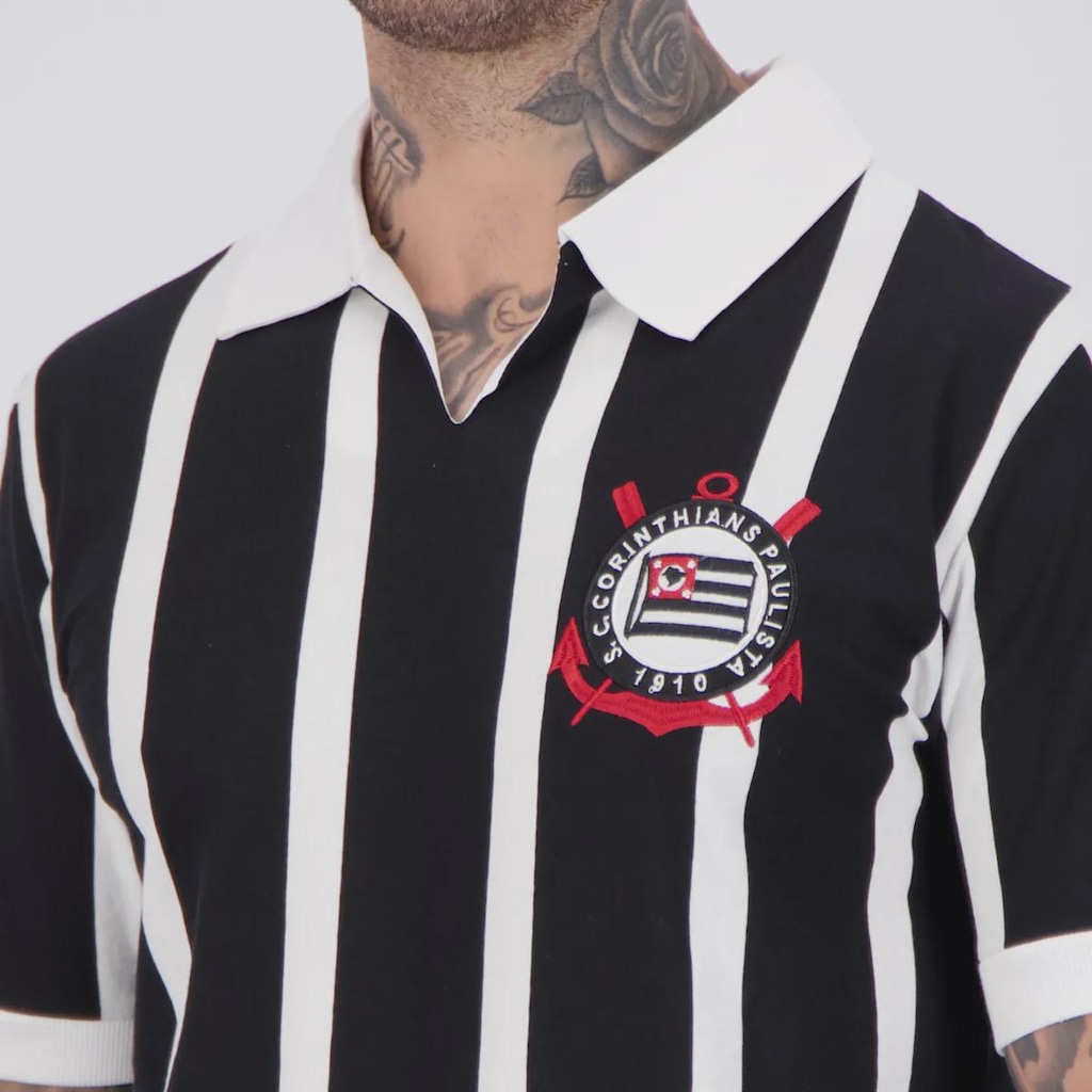 Imagem 5 do produto Camisa Corinthians Retrô Contraste Centenário Masculina