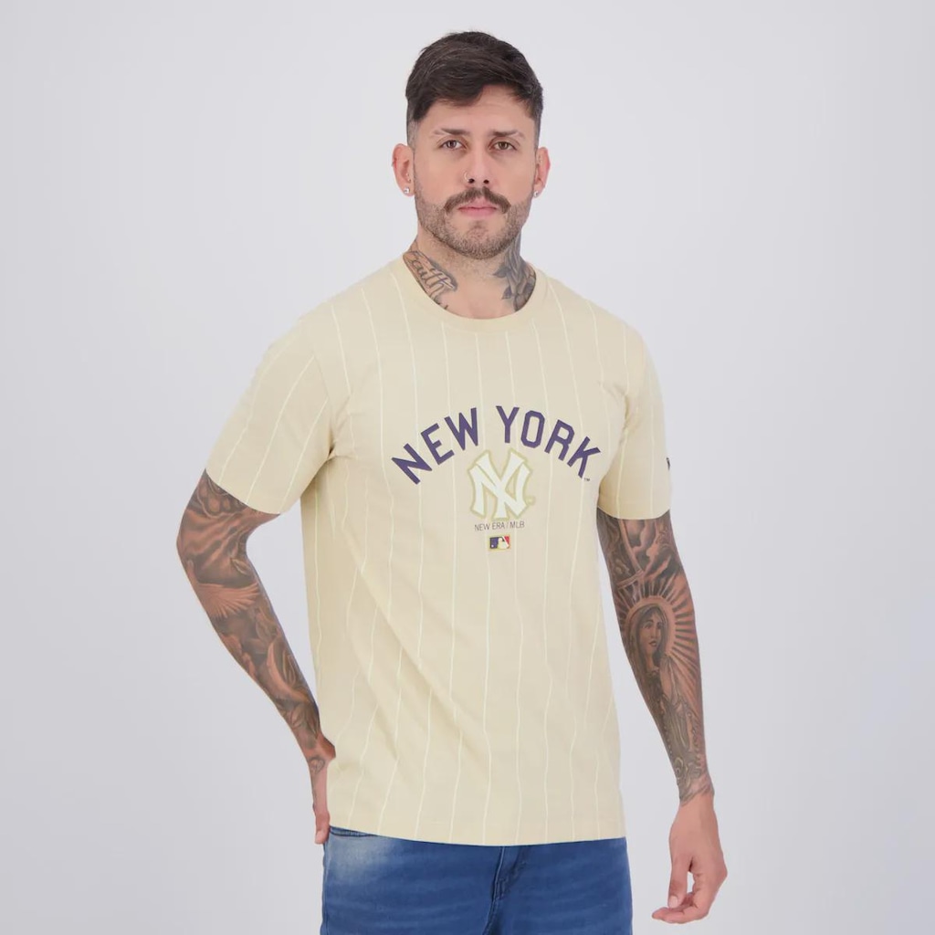 Imagem 2 do produto Camiseta New Era MLB New York Yankees Core Listras Masculina