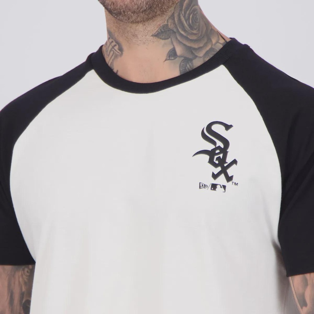 Imagem 5 do produto Camiseta New Era MLB Chicago White Sox Raglan Masculina