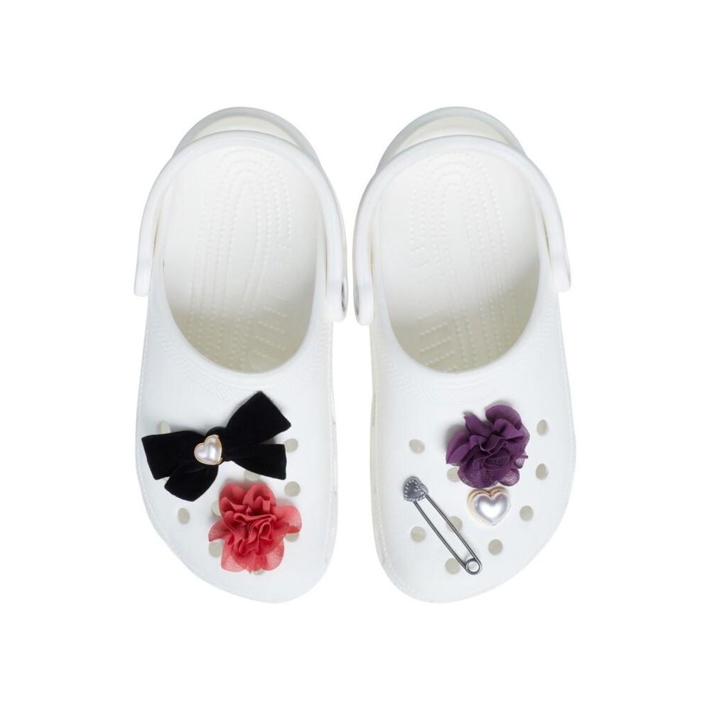 Imagem 2 do produto Kit Jibbitz Crocs Flores e Pérolas Pack com 5 Peças