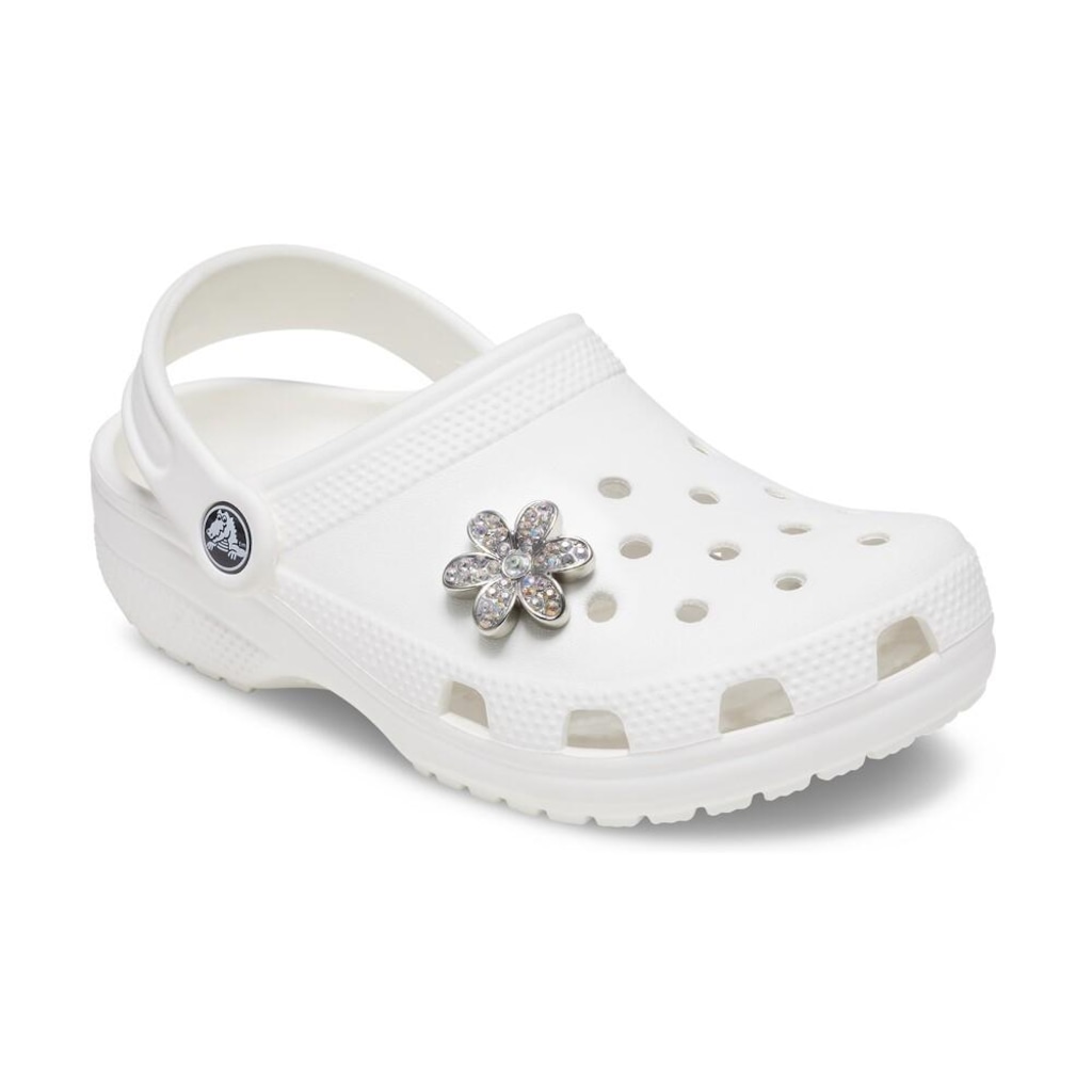 Imagem 2 do produto Jibbitz Crocs Margarida Prata com Pedrinhas