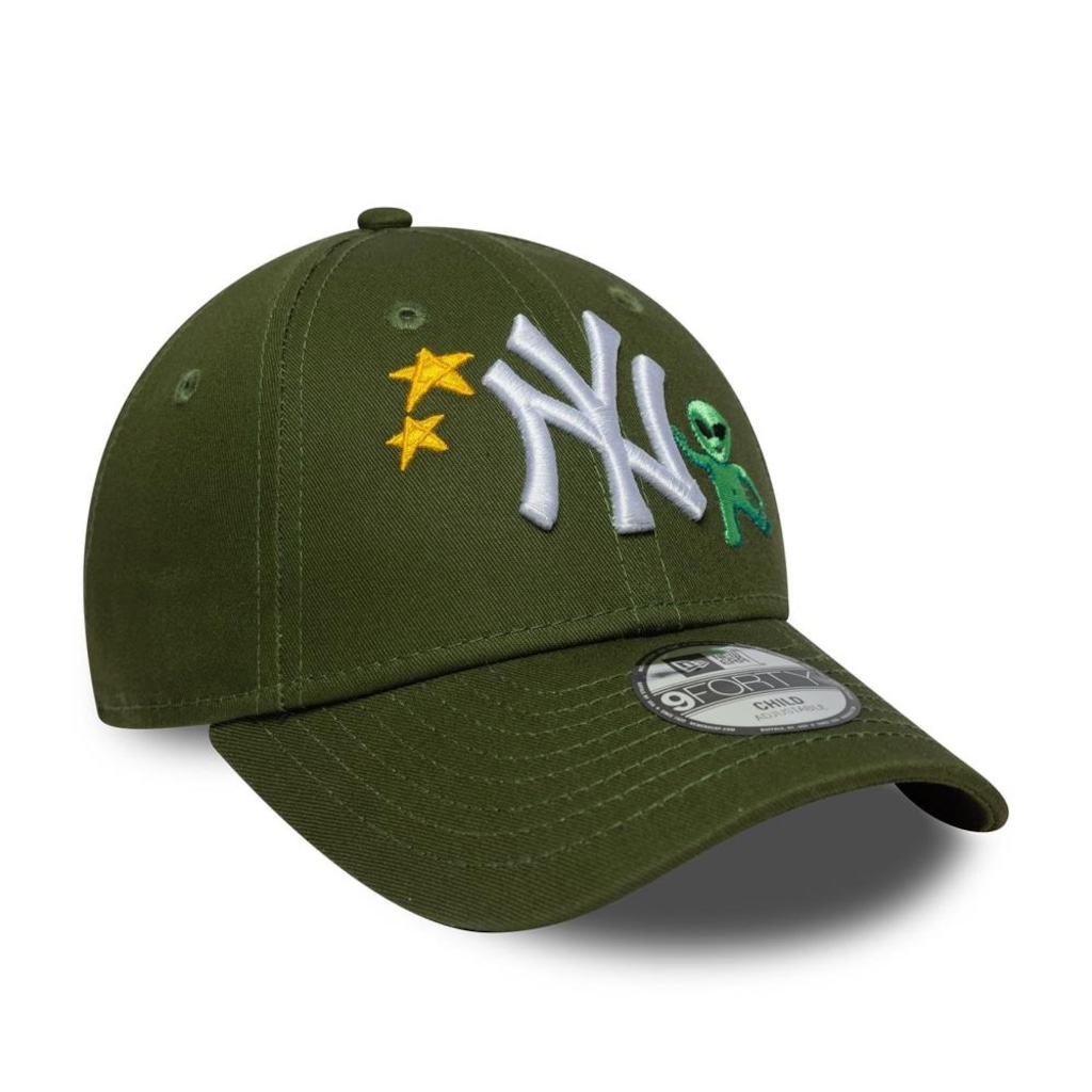 Imagem 3 do produto Boné New Era 9Forty New York Yankees MLB Verde Logo Infantil