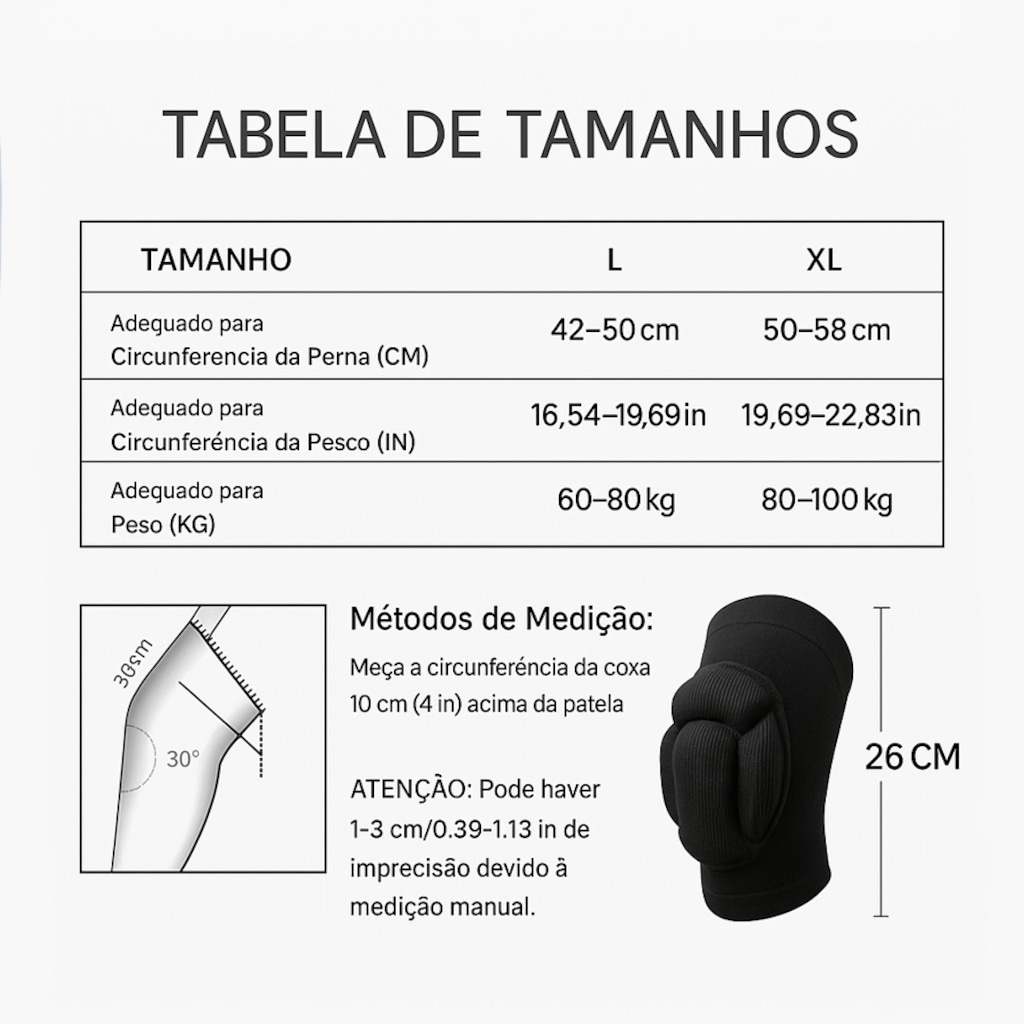 Imagem 2 do produto Joelheira Esportiva Gold Sports Voley Premium Pro - 1 Par