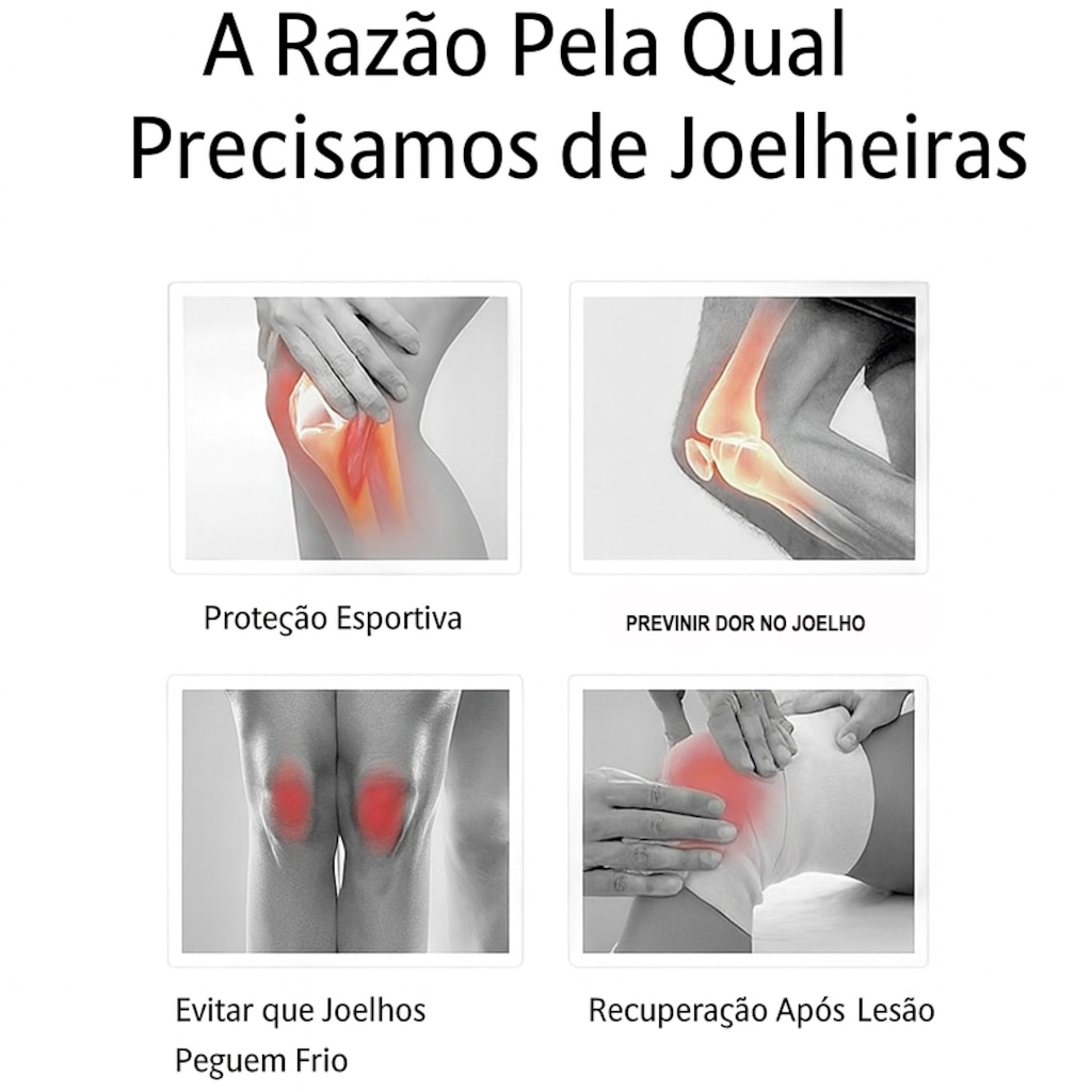 Imagem 5 do produto Joelheira Esportiva Gold Sports Voley Premium Pro - 1 Par