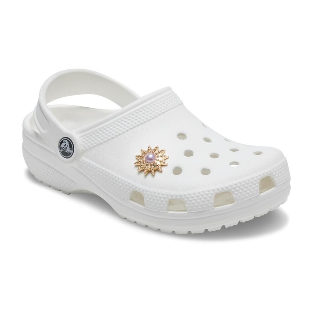 Imagem 2 do produto Jibbitz Crocs Estrela Dourada Pérola Roxa