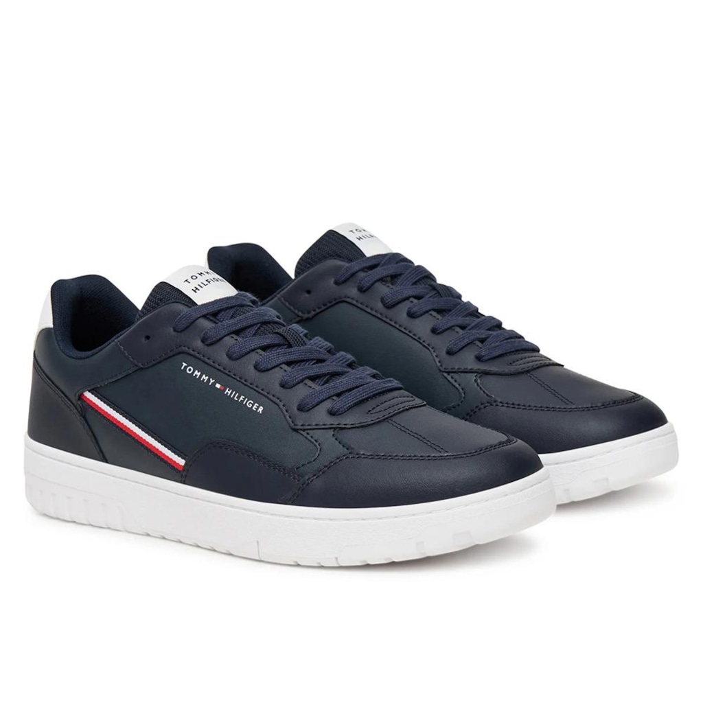 Imagem 2 do produto Tênis MasculinoTommy Hilfiger TH Basket Core Stripes Desert Sky