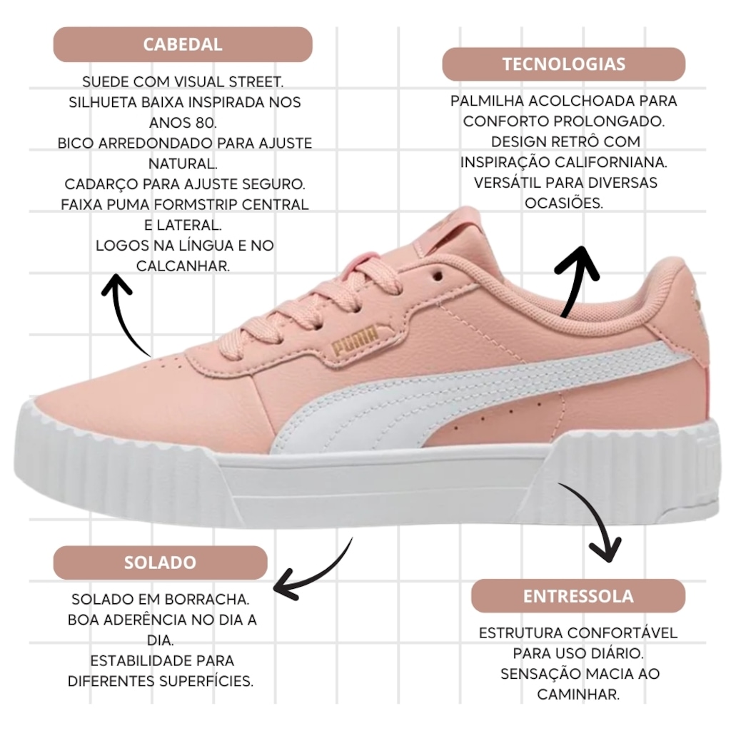 Imagem 5 do produto Tênis Puma Carina 3.0 BDP Feminino