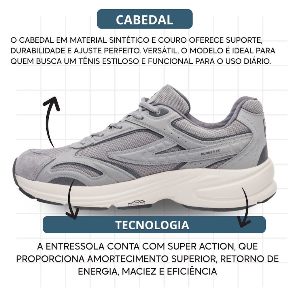 Imagem 3 do produto Tênis Feminino Fila Runner 2K Se