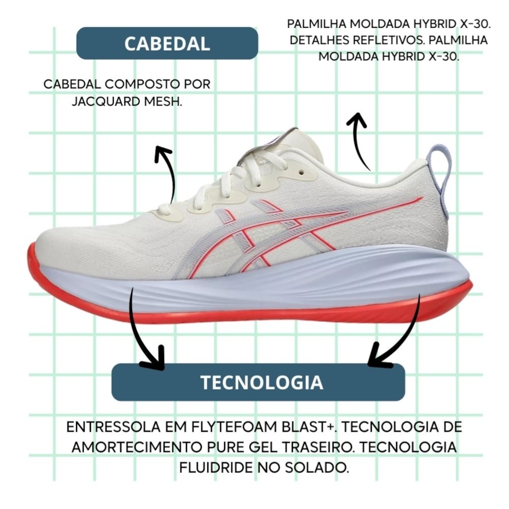 Imagem 3 do produto Tênis Masculino ASICS Gel-Cumulus 27 Tokyo