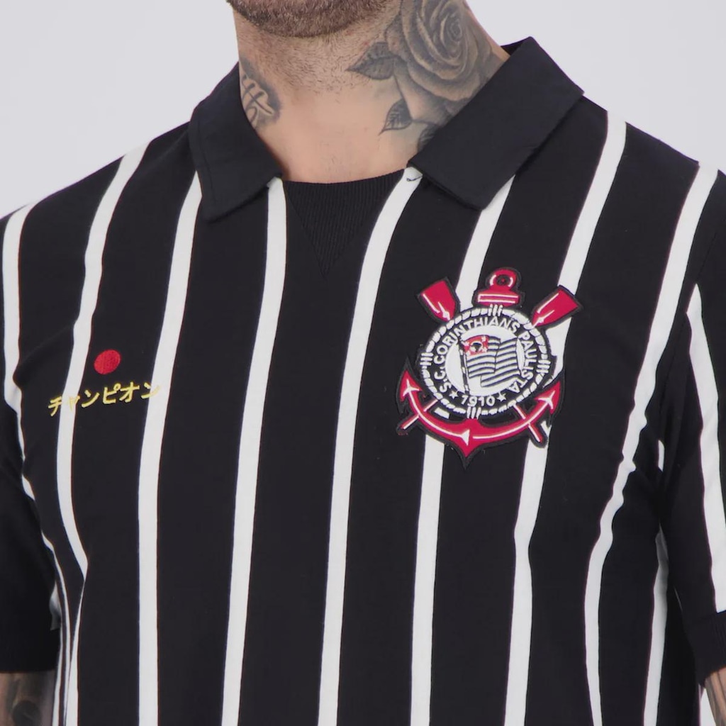 Imagem 5 do produto Camisa Polo Corinthians Retrô Japão Masculina