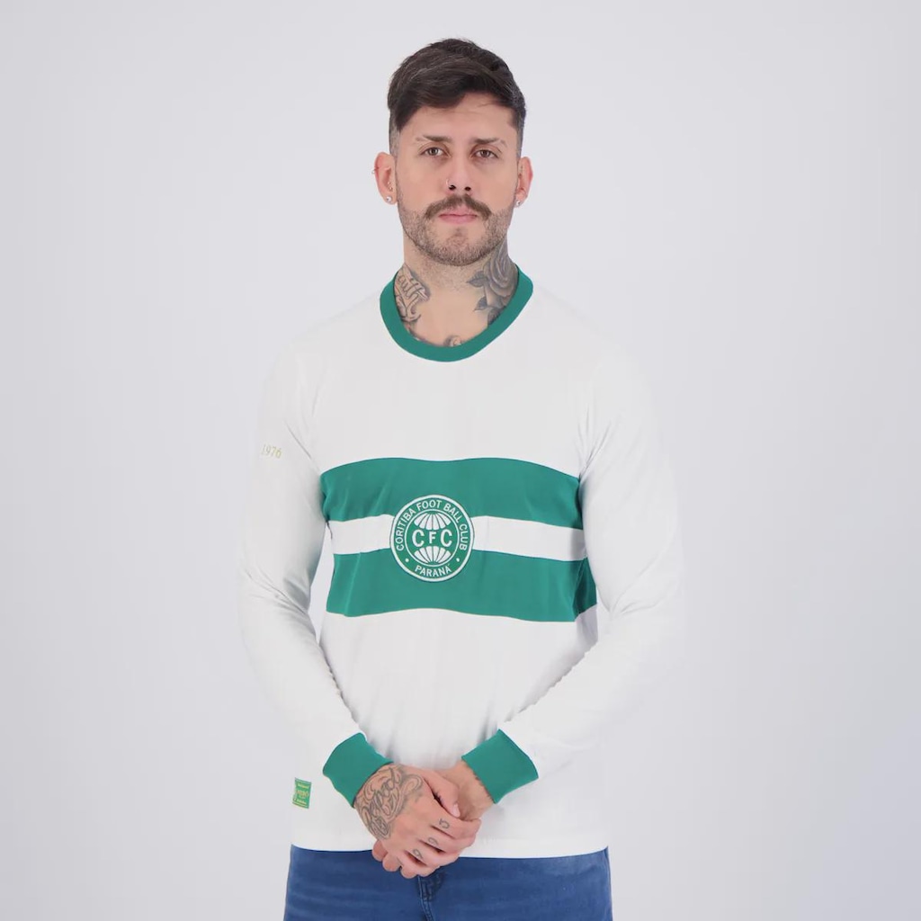 Imagem 3 do produto Camisa Coritiba Retrô 1976 Manga Longa Masculina