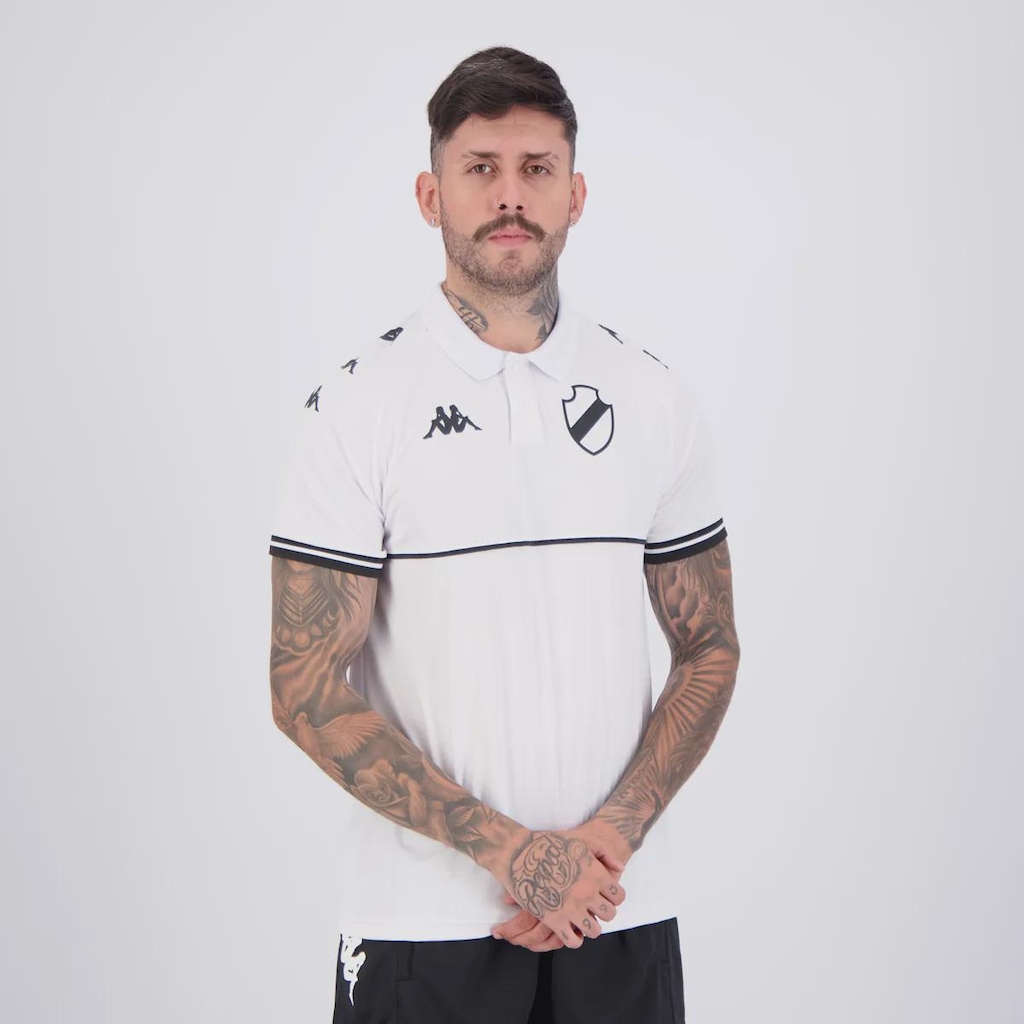 Imagem 2 do produto Camisa Polo Kappa Vasco Supporter Monochromatic Masculina