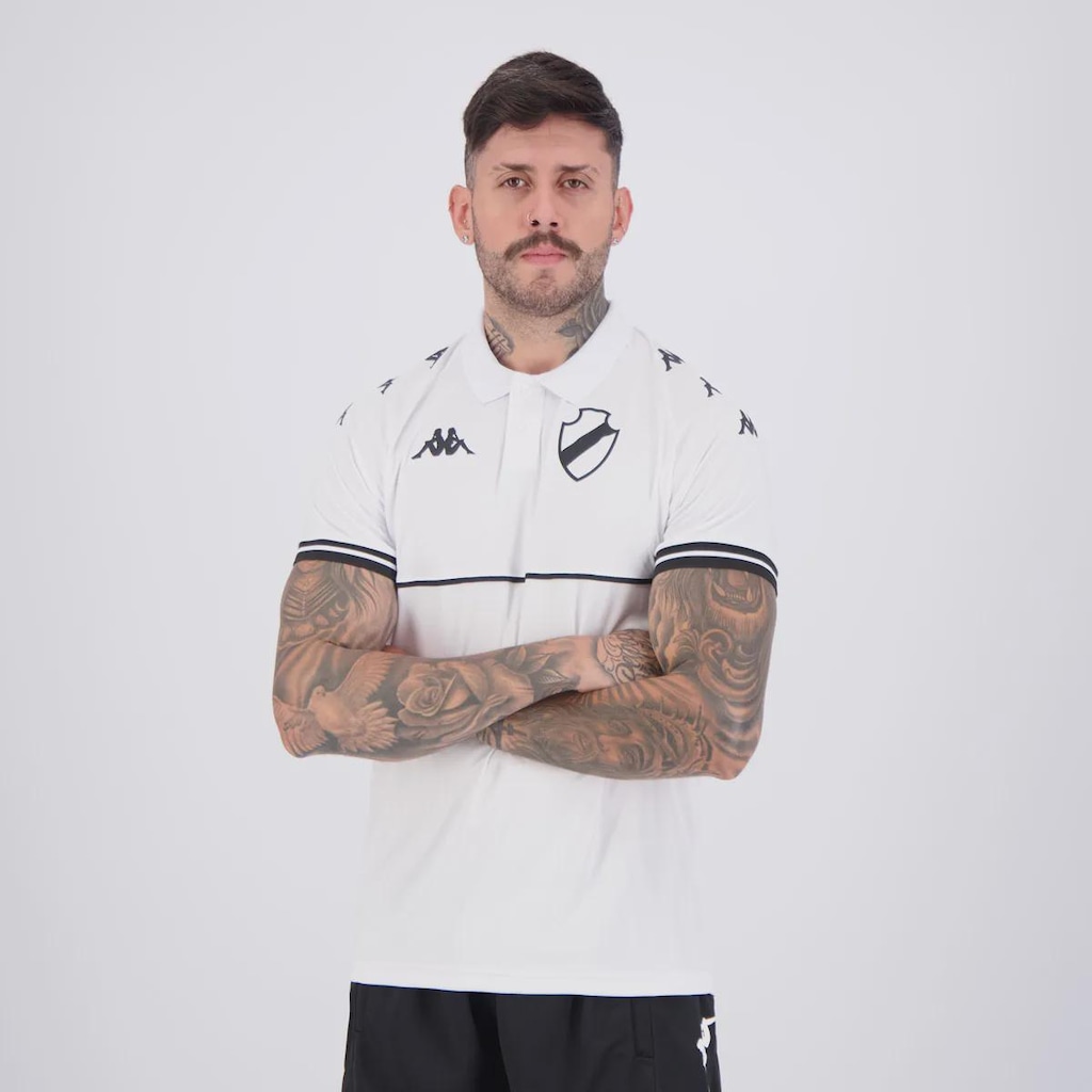 Imagem 3 do produto Camisa Polo Kappa Vasco Supporter Monochromatic Masculina