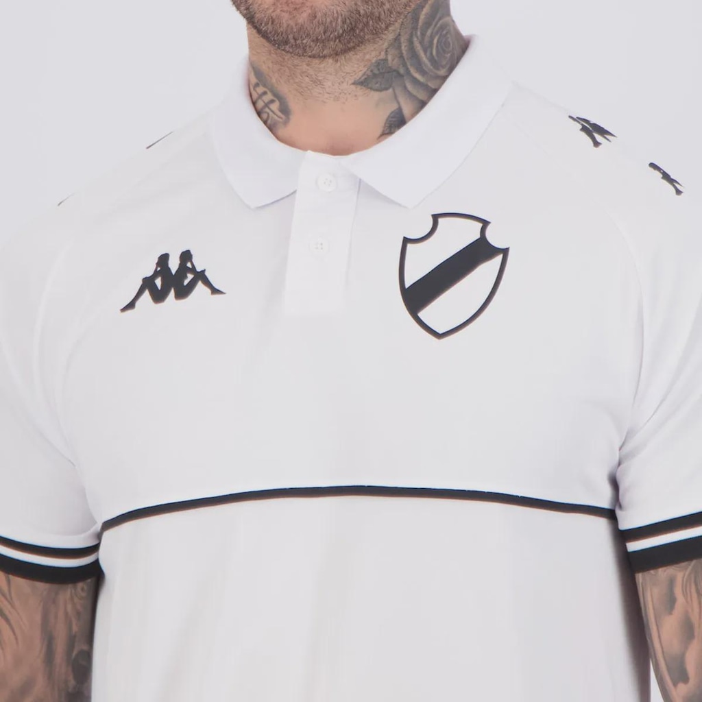 Imagem 5 do produto Camisa Polo Kappa Vasco Supporter Monochromatic Masculina