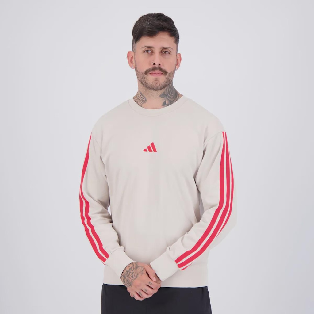 Imagem 3 do produto Blusão Moletom adidas 3 Stripes Masculino