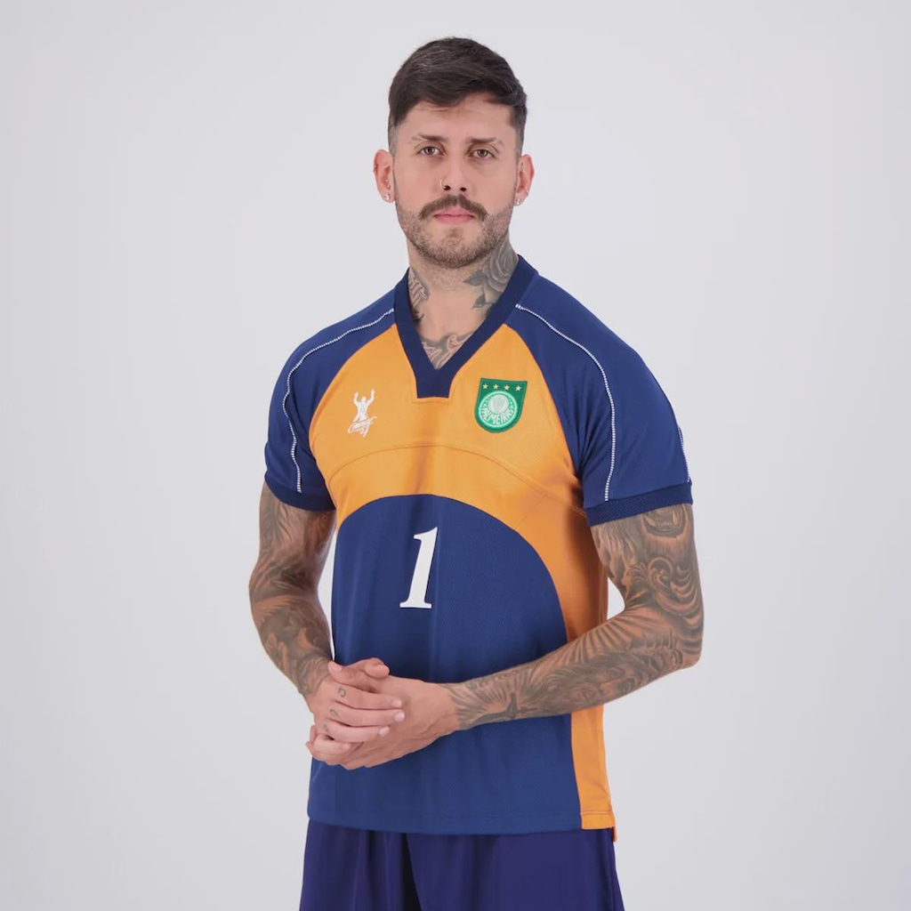 Imagem 3 do produto Camisa Palmeiras Goleiro Retrô 2000 Masculino