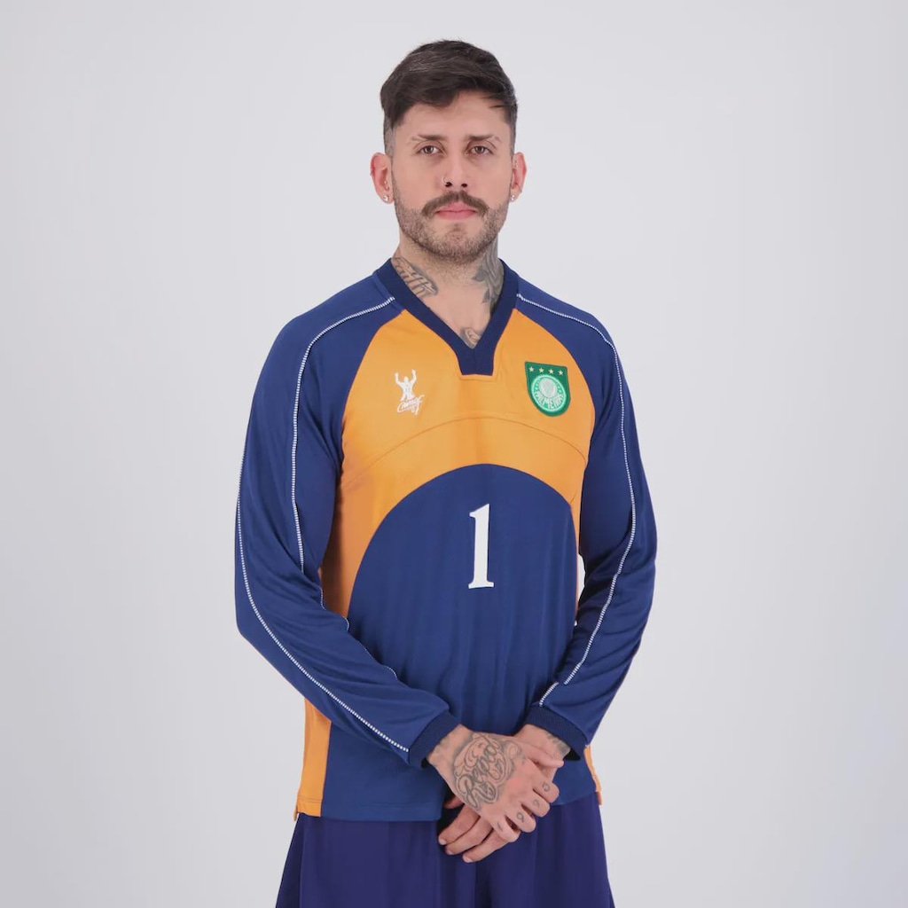 Imagem 2 do produto Camisa Palmeiras Goleiro Retrô 2000 ML Masculina