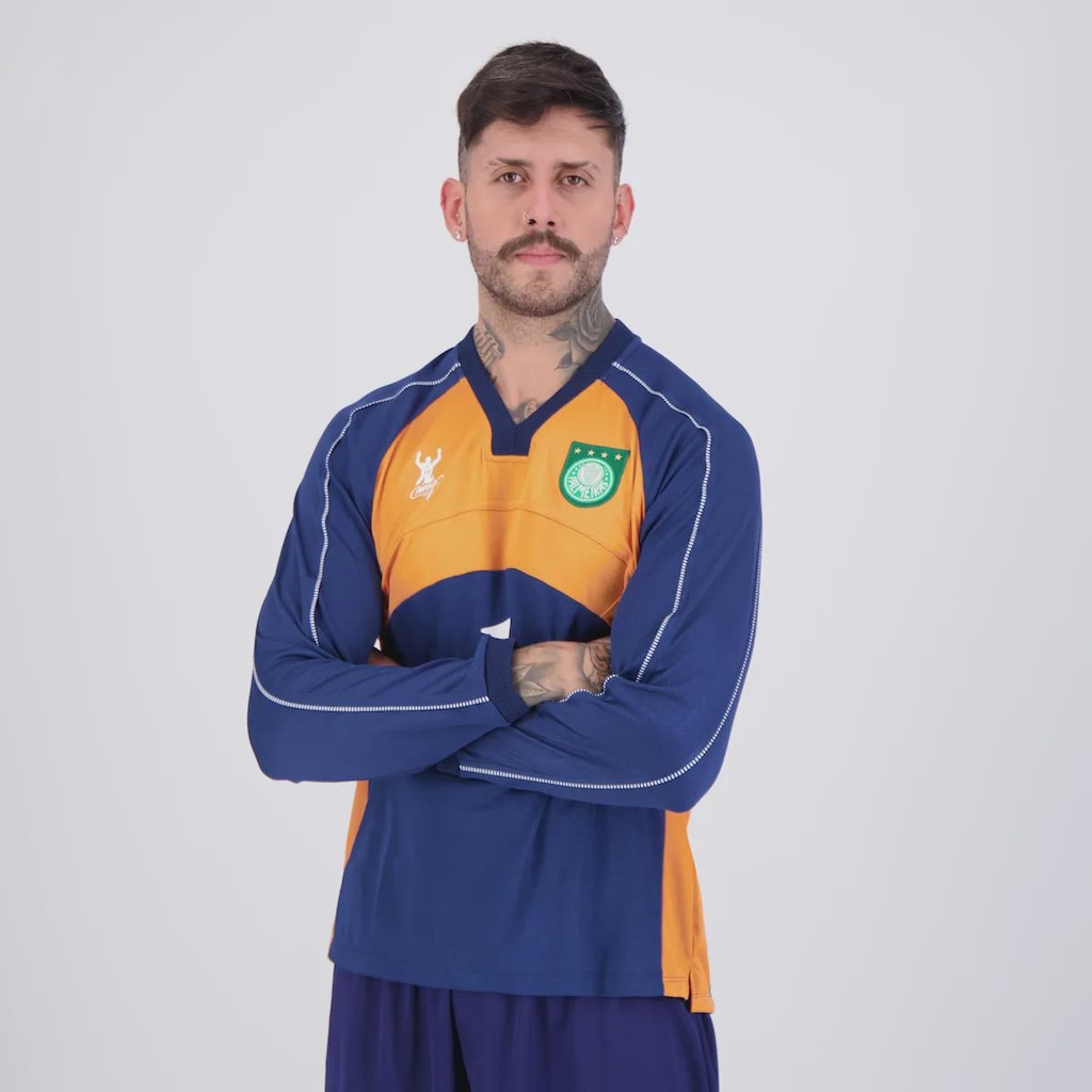 Imagem 3 do produto Camisa Palmeiras Goleiro Retrô 2000 ML Masculina
