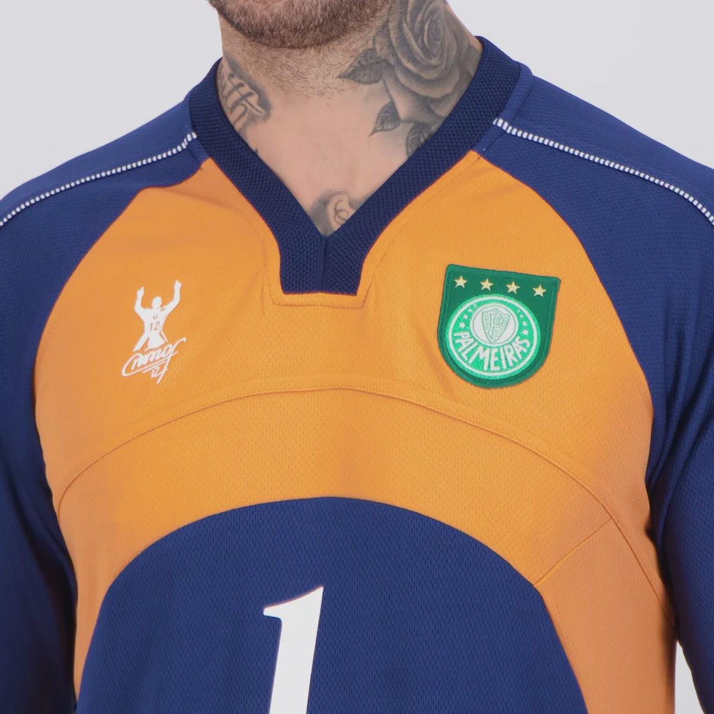 Imagem 5 do produto Camisa Palmeiras Goleiro Retrô 2000 ML Masculina