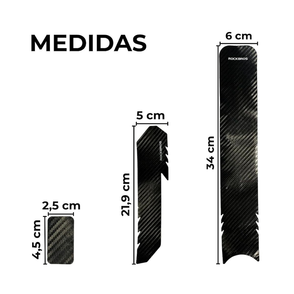 Imagem 5 do produto Kit Protetor Quadro Corrente Bicicleta MTB Speed RockBros