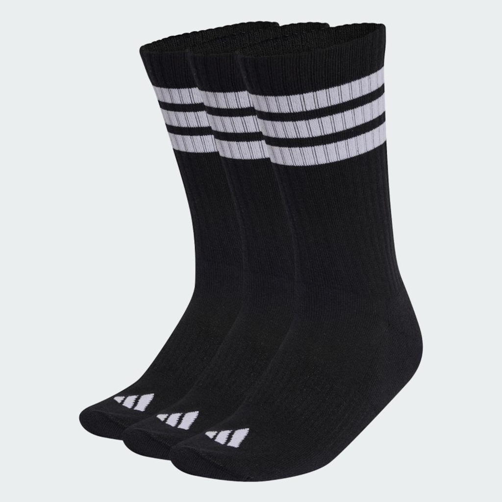 Imagem 3 do produto Meia adidas Três Listras Sportswear com Amortecimento Unissex - 3 Pares