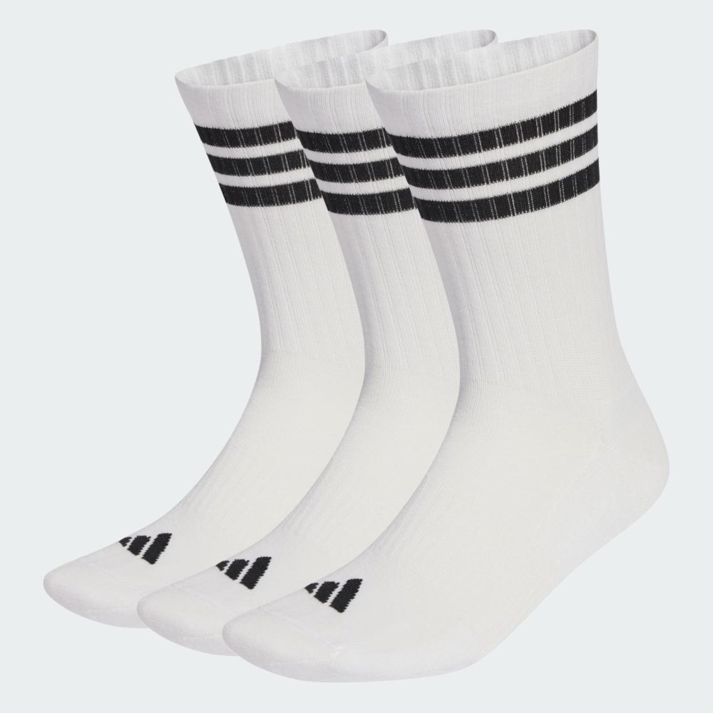 Imagem 2 do produto Meia adidas Três Listras Sportswear com Amortecimento Unissex - 3 Pares