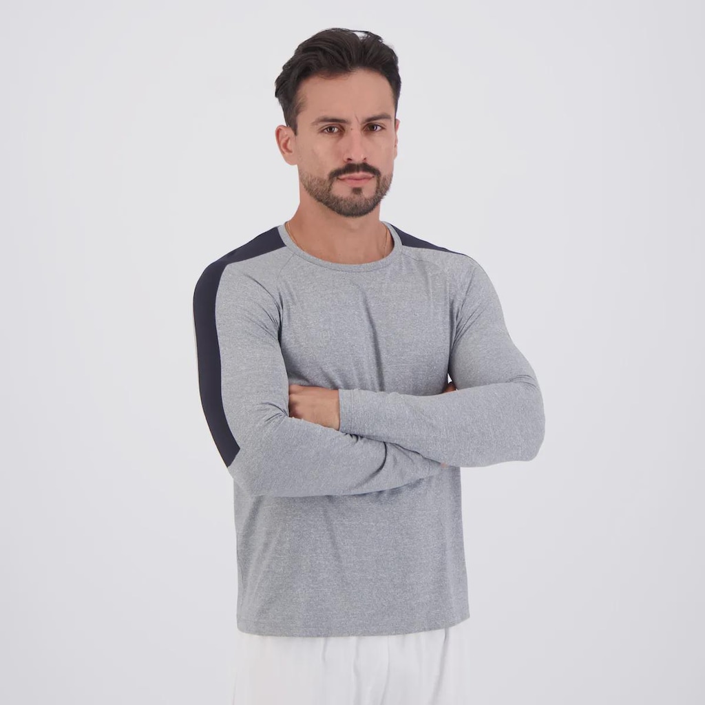 Imagem 2 do produto Camiseta Topper Performance Poliamida Manga Longa Masculina