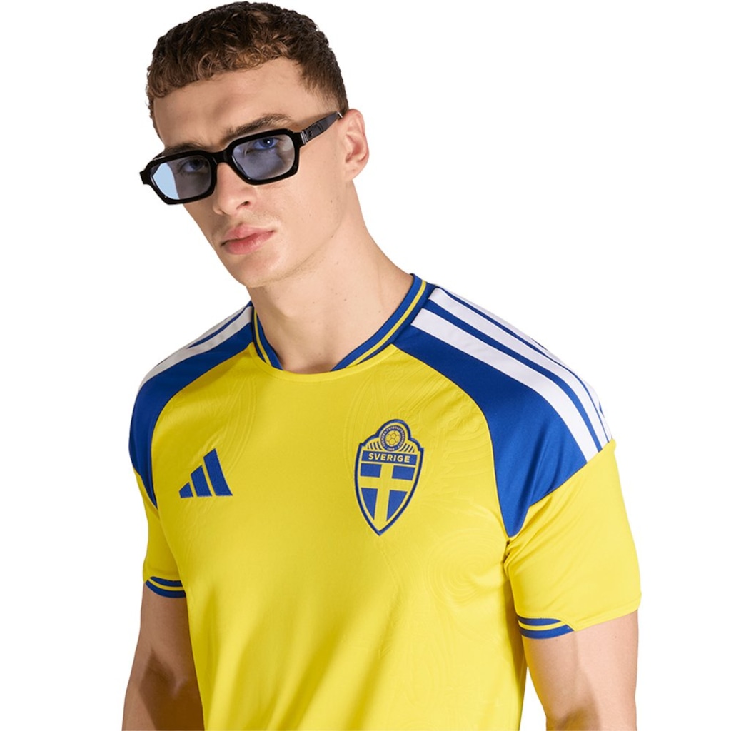 Imagem 3 do produto Camiseta Suécia I 26/27 Torcedor adidas Masculina