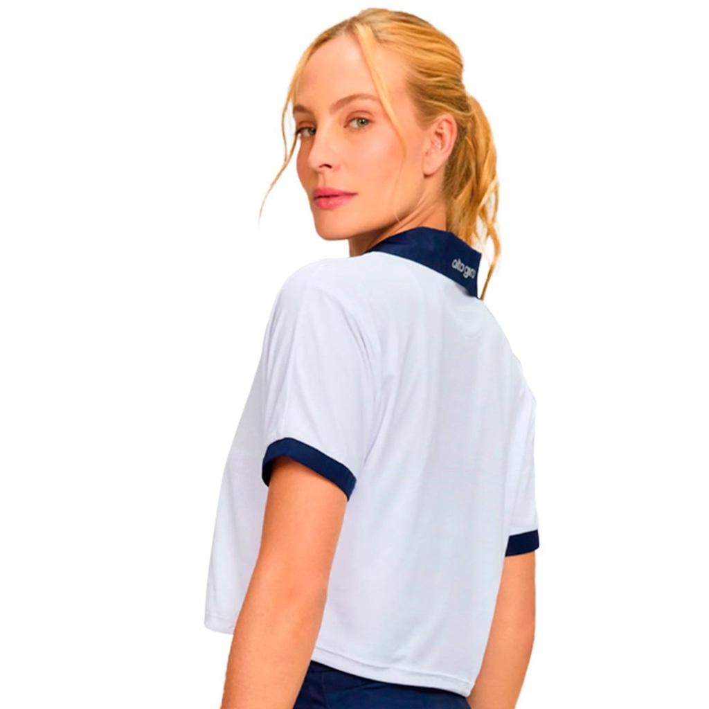 Imagem 2 do produto Camiseta Cropped Alto Giro Piquet Feminino