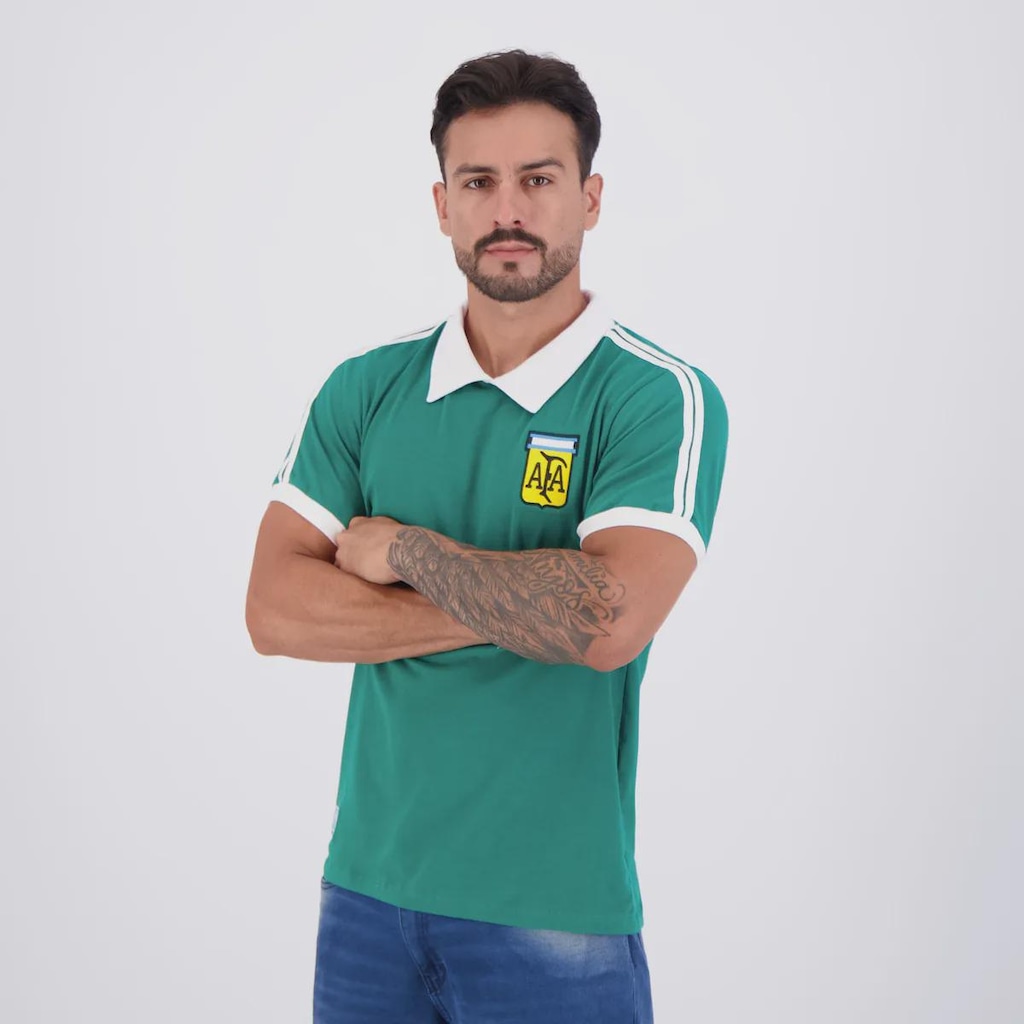 Imagem 3 do produto Camisa de Goleiro Argentina Retrô 1978 Masculina