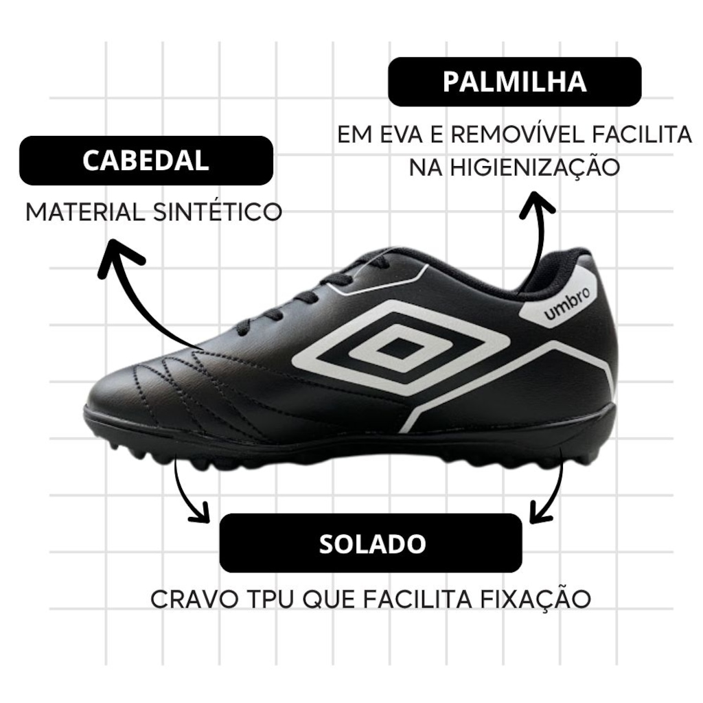 Imagem 3 do produto Chuteira Society Infantil Umbro Manchester Jr